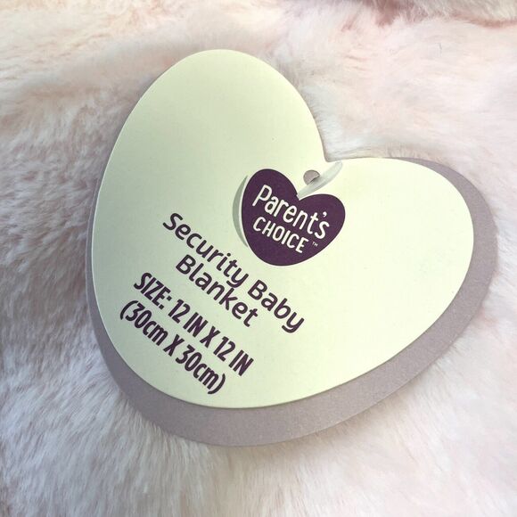 Parents Choice Pink Bunny Rabbit Security Blanket Lovey Baby Plush 12” NEW - Picture 7 of 9